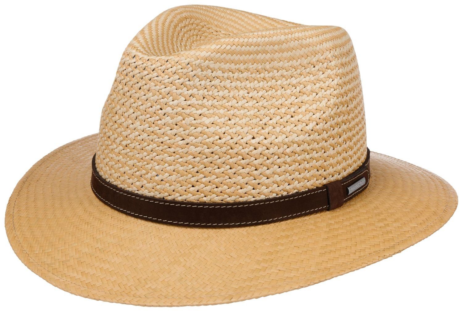 Stetson Strohhut Traveller Panama mit Lederband