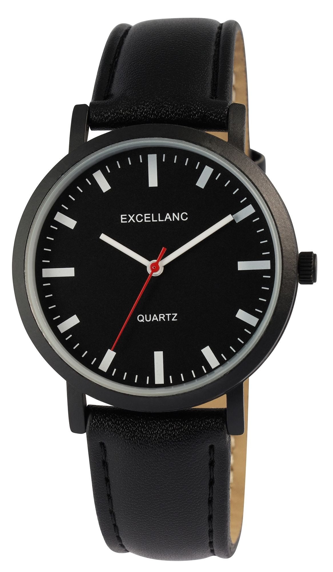 EXCELLANC Quarzuhr 2900277 Excellanc Herrenuhr mit Armband aus Kunstleder, günstig online kaufen