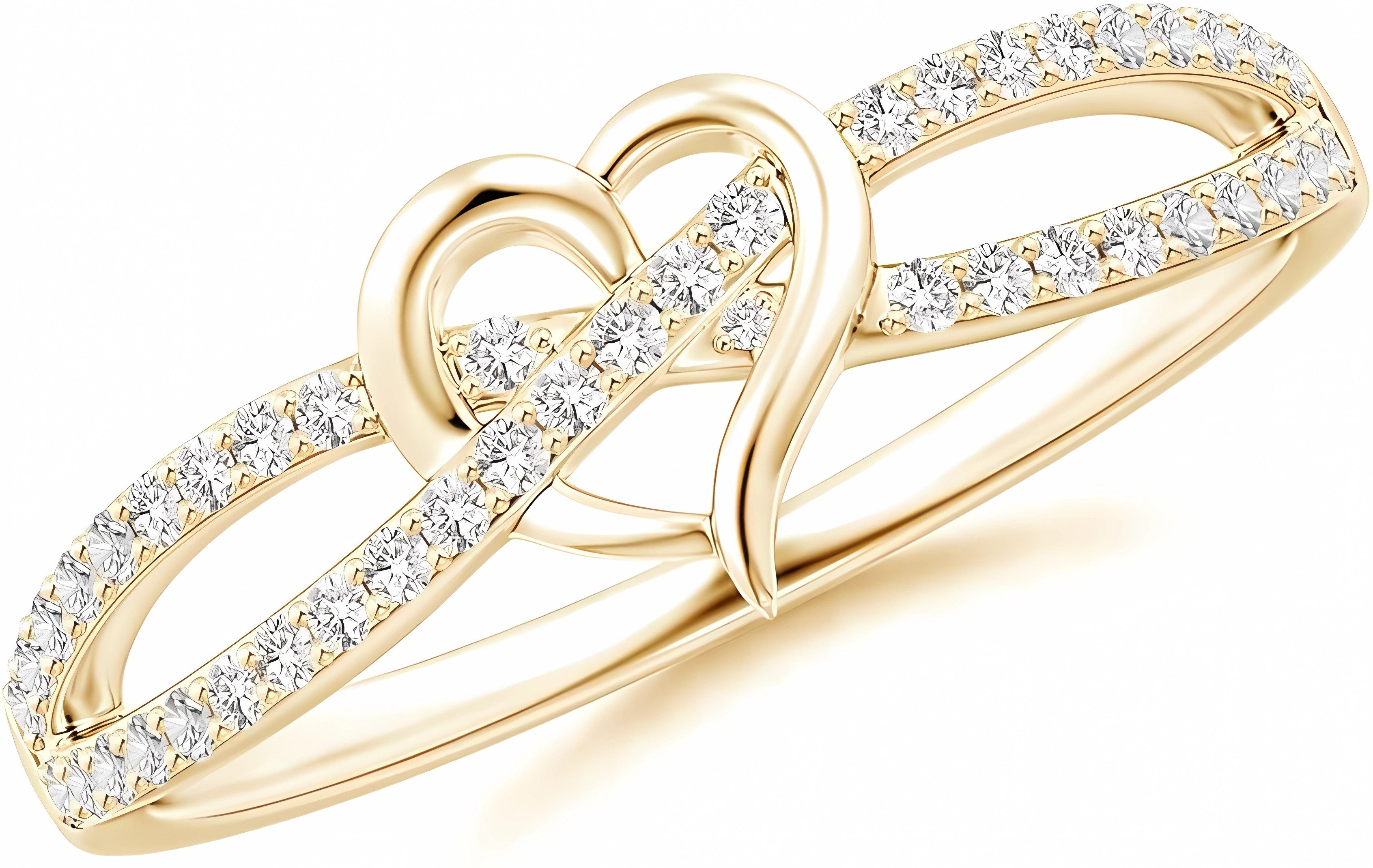 Jumpeak Diamantring Eheringe Gold 585,Diamant Ring,Goldener Ring Damen,Labordiamant, D/E VVS/VS,Geschenk zum Hochzeitstag Frau,Engagement Ring,Ring Frauen
