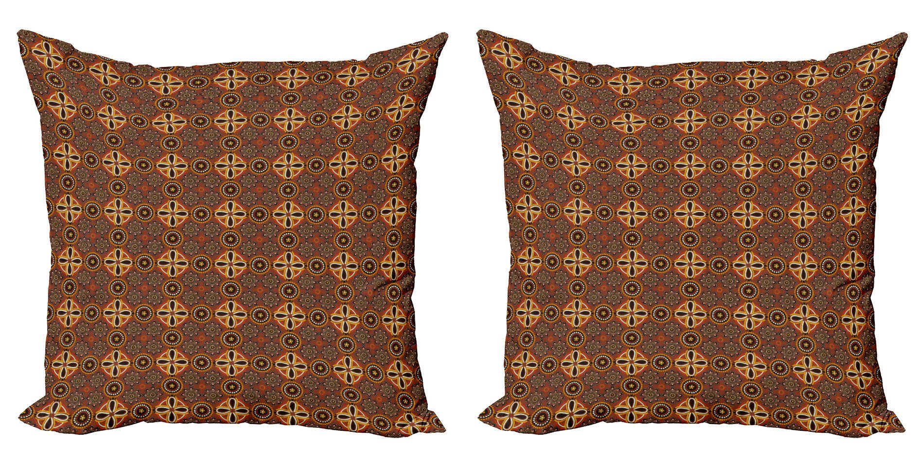 Digitaldruck, Modern Blumen-Motiv Traditionelle Abakuhaus Kissenbezüge (2 Aboriginal Accent Stück), Doppelseitiger