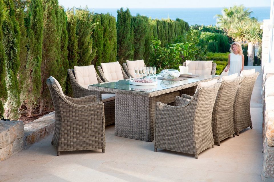 Elegant Polyrattan Gartenmöbel Set