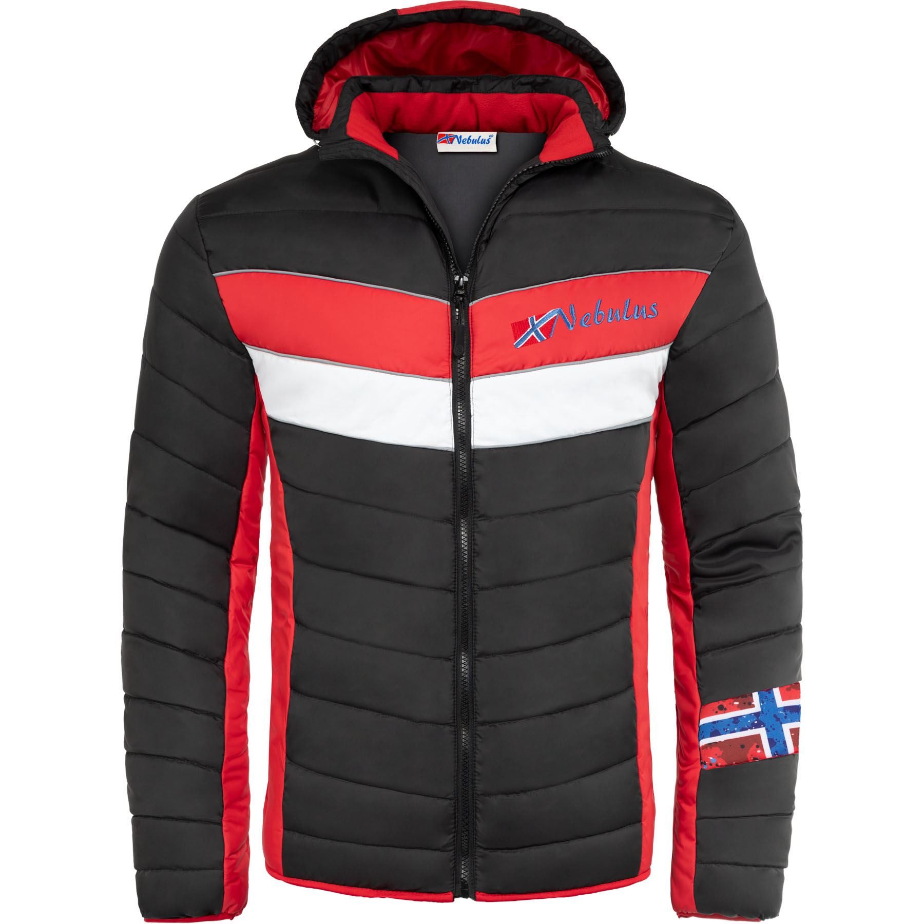 Nebulus Winterjacke NATURAL, P5017 - Herren, schwarz-rot, XXL