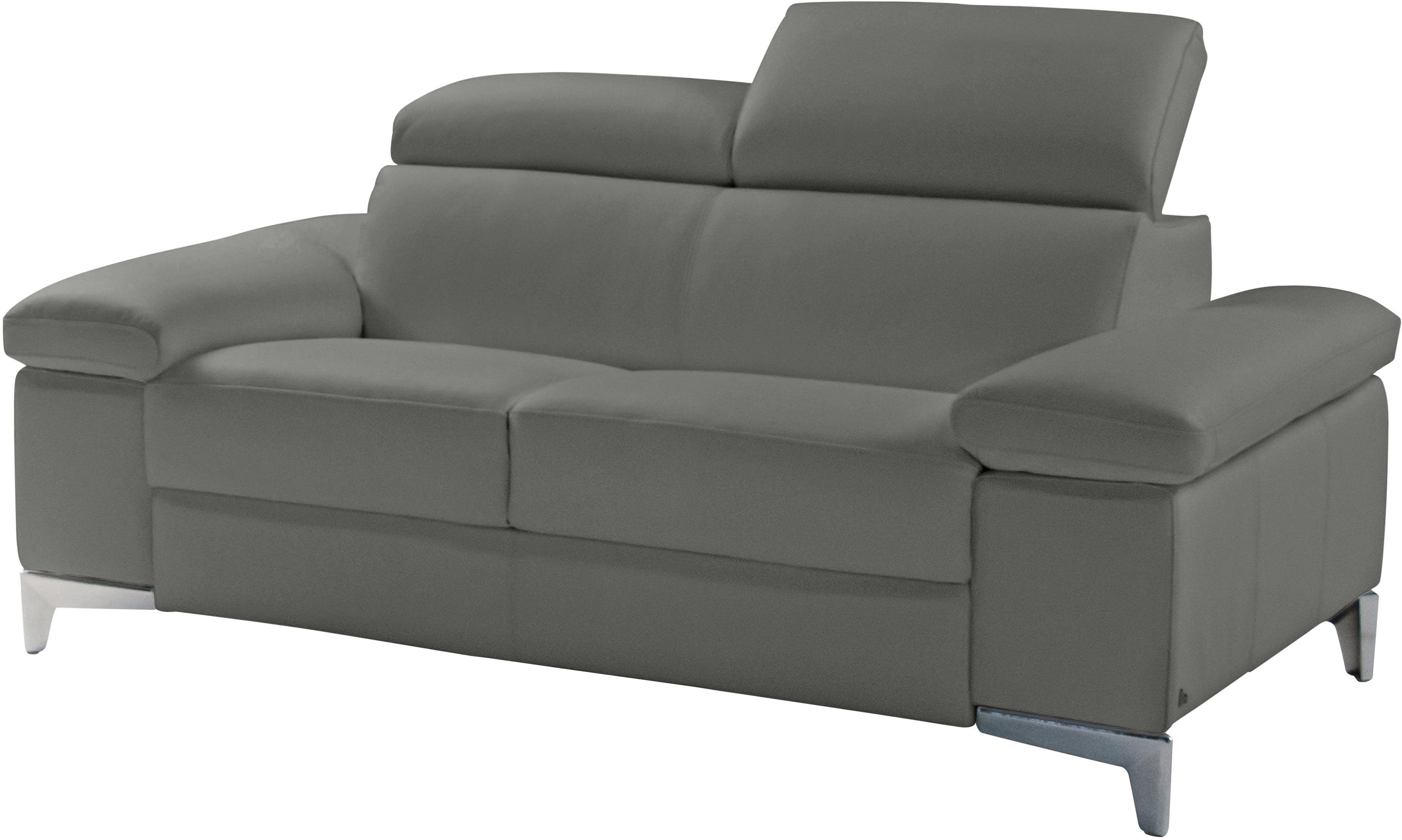 Nicoletti Home 2,5-Sitzer, mit Kopfteilverstellung, mit oder ohne elektrischer Relaxfunktion grigio