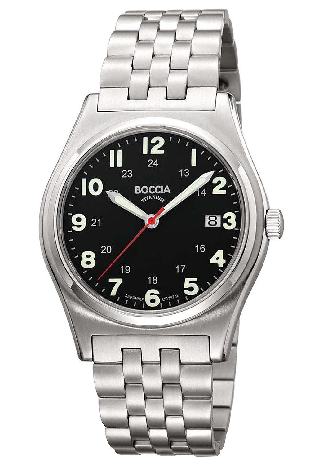 Boccia Quarzuhr mit Saphirglas
