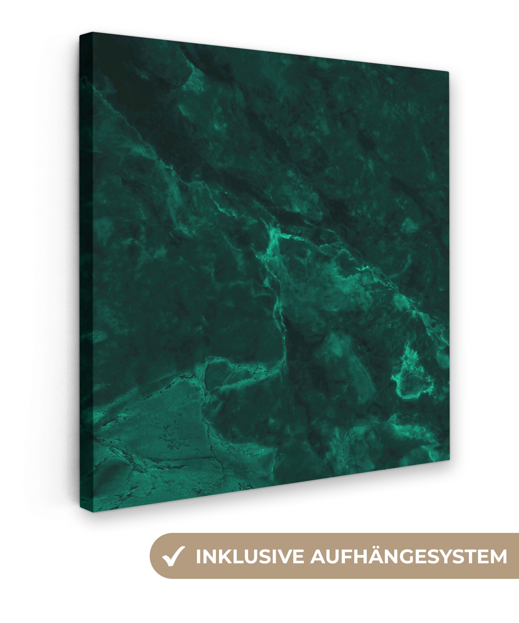 OneMillionCanvasses® Leinwandbild Marmor - Limone - günstig online kaufen
