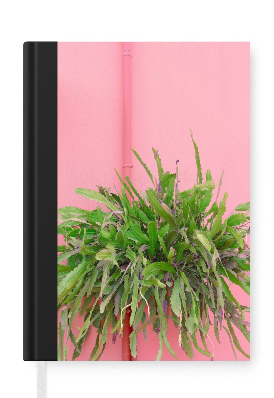 MuchoWow Notizbuch Pflanze - Sommer - Rosa, Journal, Merkzettel, Tagebuch, Notizheft, A5, 98 Seiten, Haushaltsbuch
