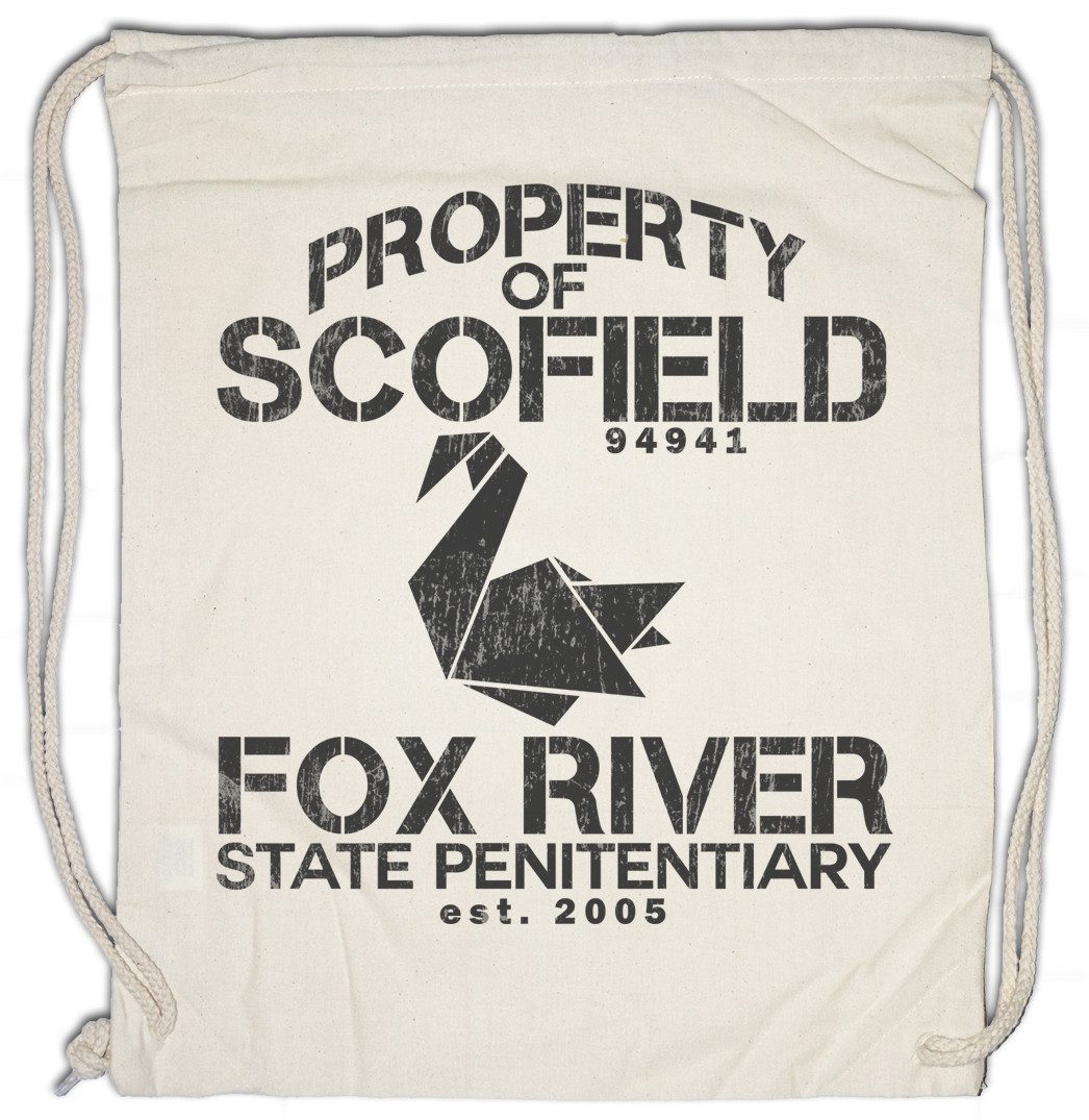Turnbeutel Property Of Scofield Turnbeutel Prison Michael Logo Symbol Zeichen