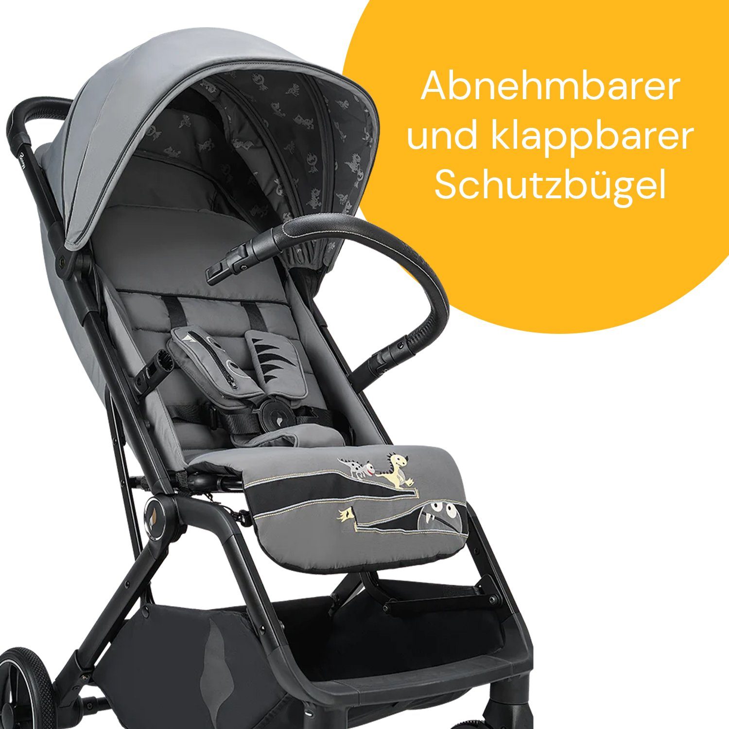 Osann Kinder-Buggy Boogy 2, 0 - 22 kg inkl. Regenverdeck, große Räder, Einhand-Faltmechanismus