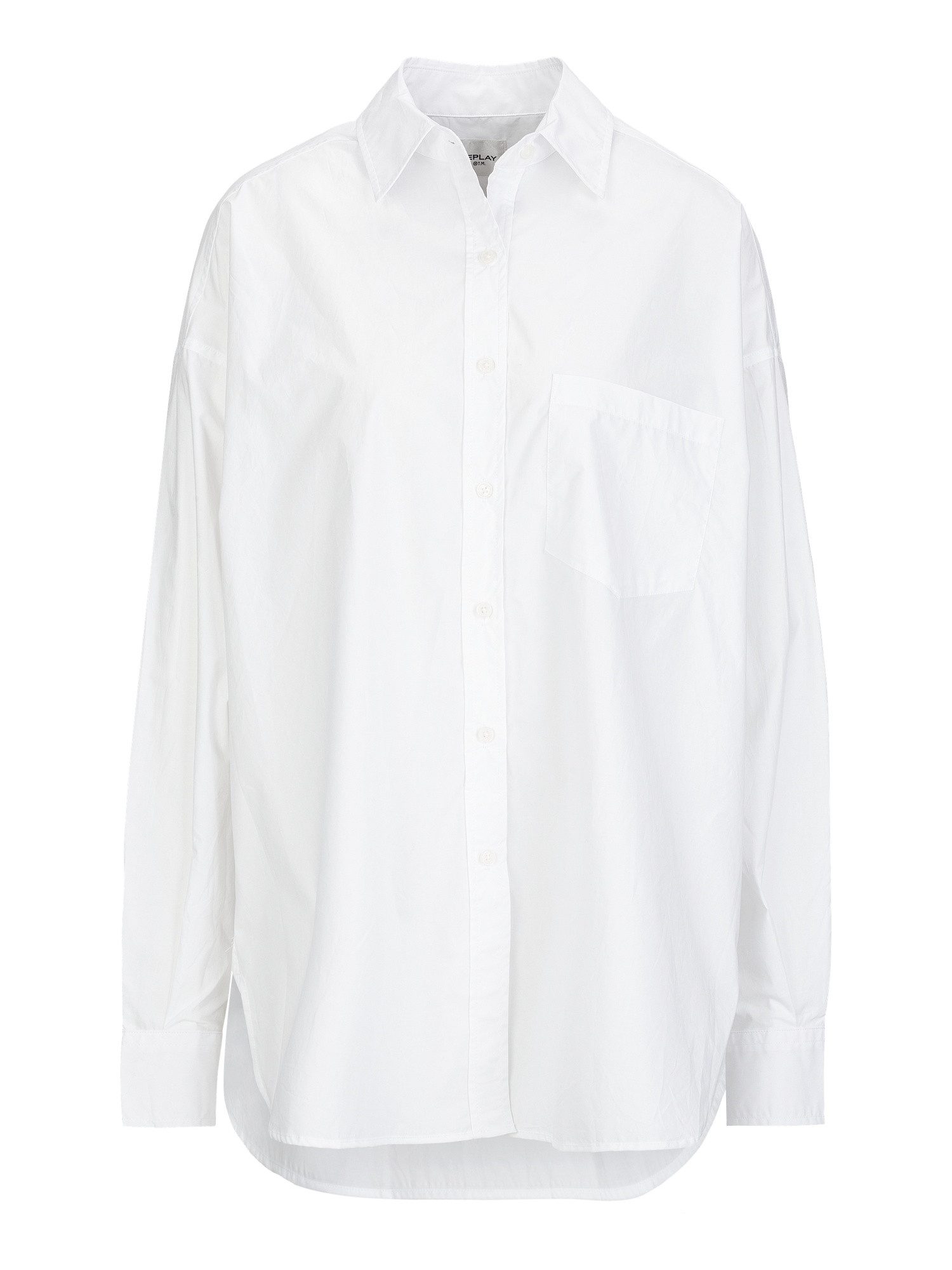 Replay Hemdbluse Cotton Poplin günstig online kaufen