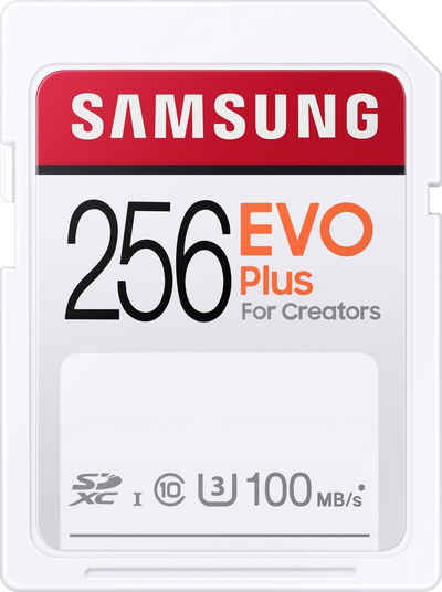 Samsung »EVO Plus 256GB SDXC UHS-I U3« Speicherkarte (256 GB, UHS Class 3, 100 MB/s Lesegeschwindigkeit)