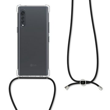 kwmobile Handyhülle Necklace Case für LG Velvet, Hülle Silikon mit Handykette - Band Handyhülle