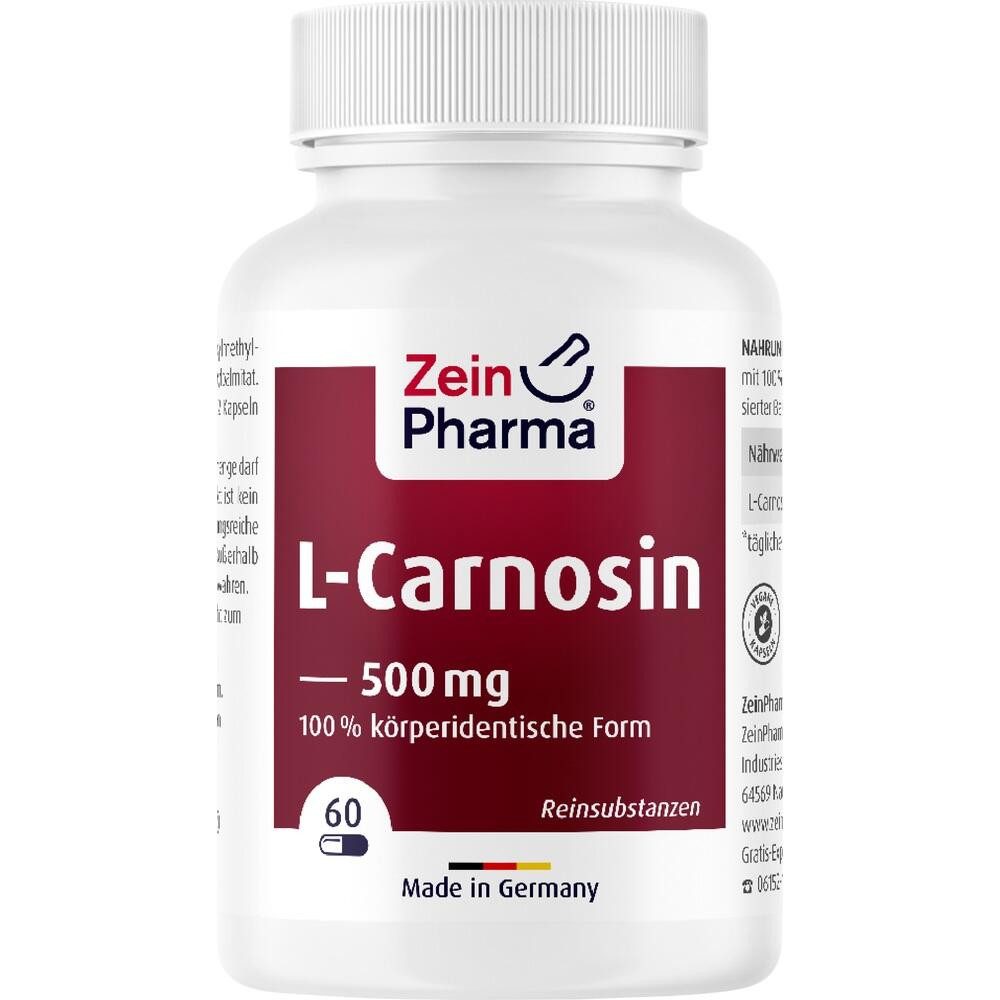 Zein Pharma - Germany GmbH L-CARNOSIN 500 mg Kapseln Kapseln, 60 St.