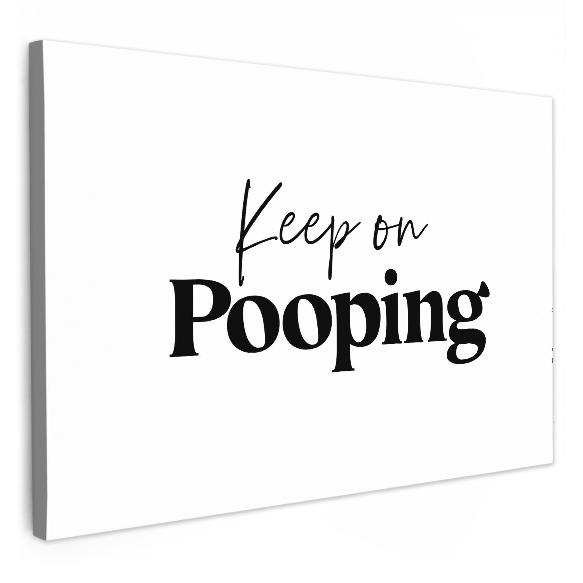 OneMillionCanvasses® Leinwandbild Sprüche - Keep on günstig online kaufen