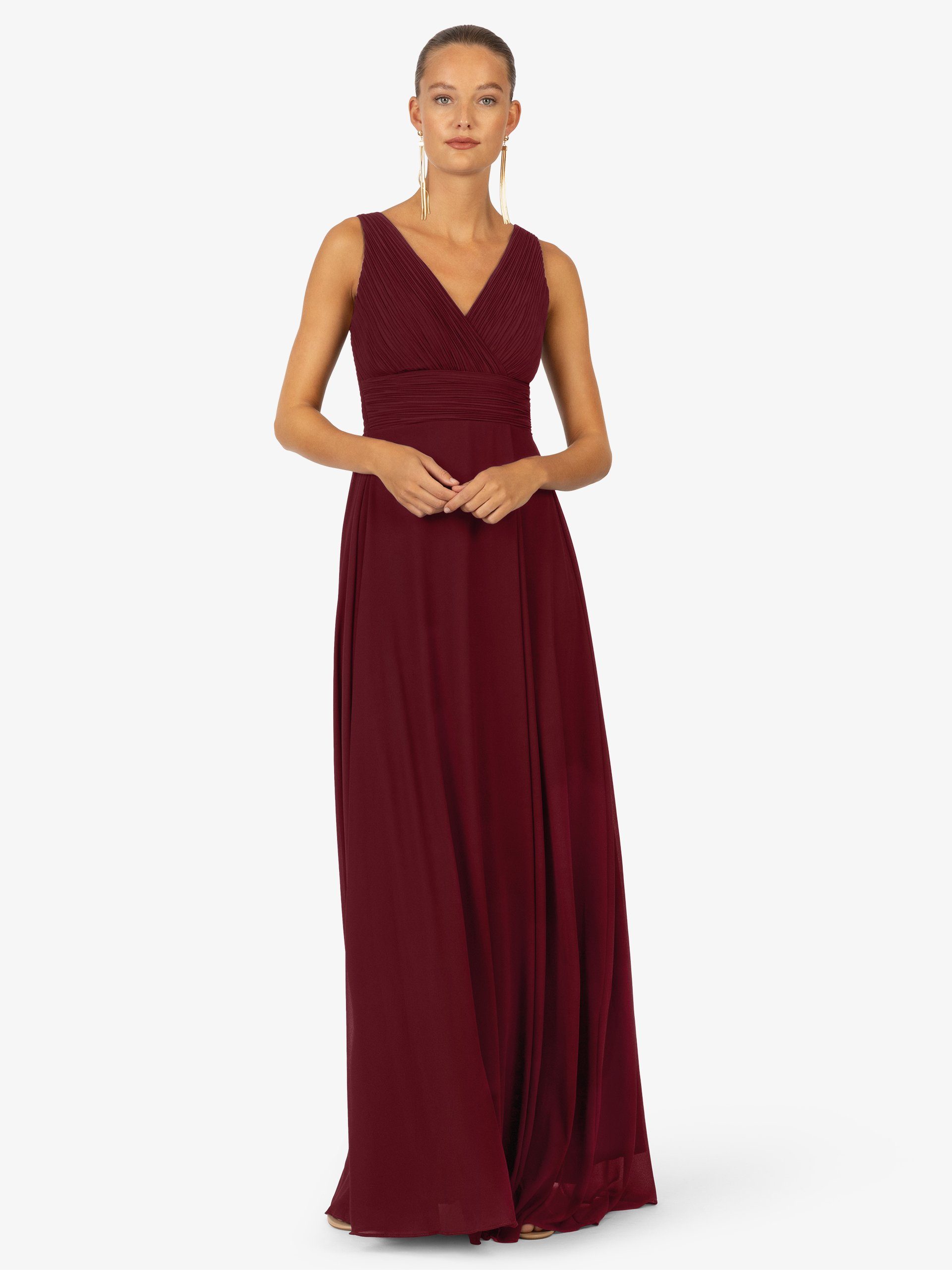 Kraimod Abendkleid mit V-ausschnitt vorne und günstig online kaufen