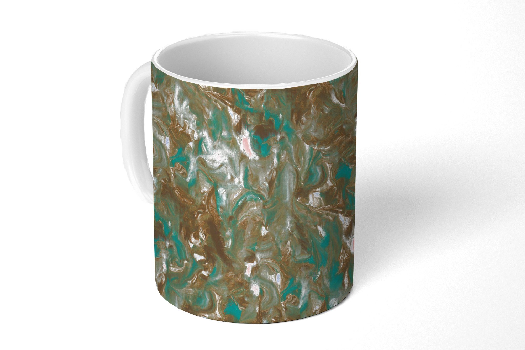 MuchoWow Tasse Luxus - Marmor - Muster - Farbe, Keramik, Kaffeetassen, Teetasse, Becher, Teetasse, Geschenk
