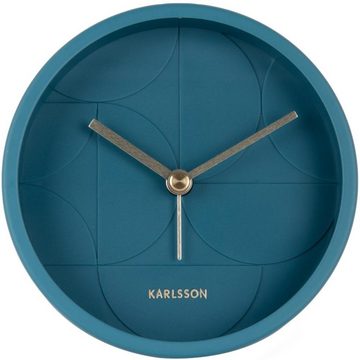 Karlsson Uhr Wecker Echelon Circular Dark Blue