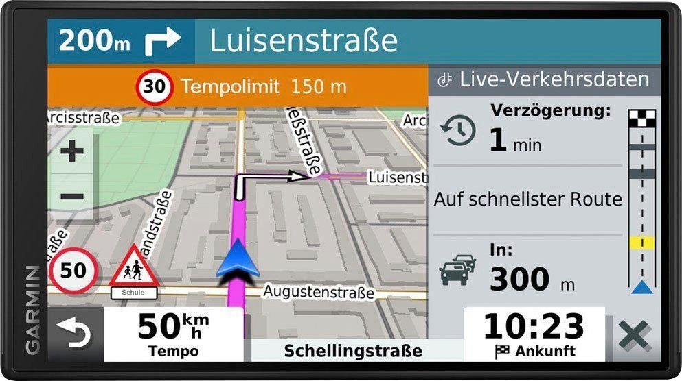 (TMC) Live-Service Länder), Channel Traffic Karten-Updates), EU (Europa 55 Navigationsgerät MT-S Garmin Message (46 DriveSmart