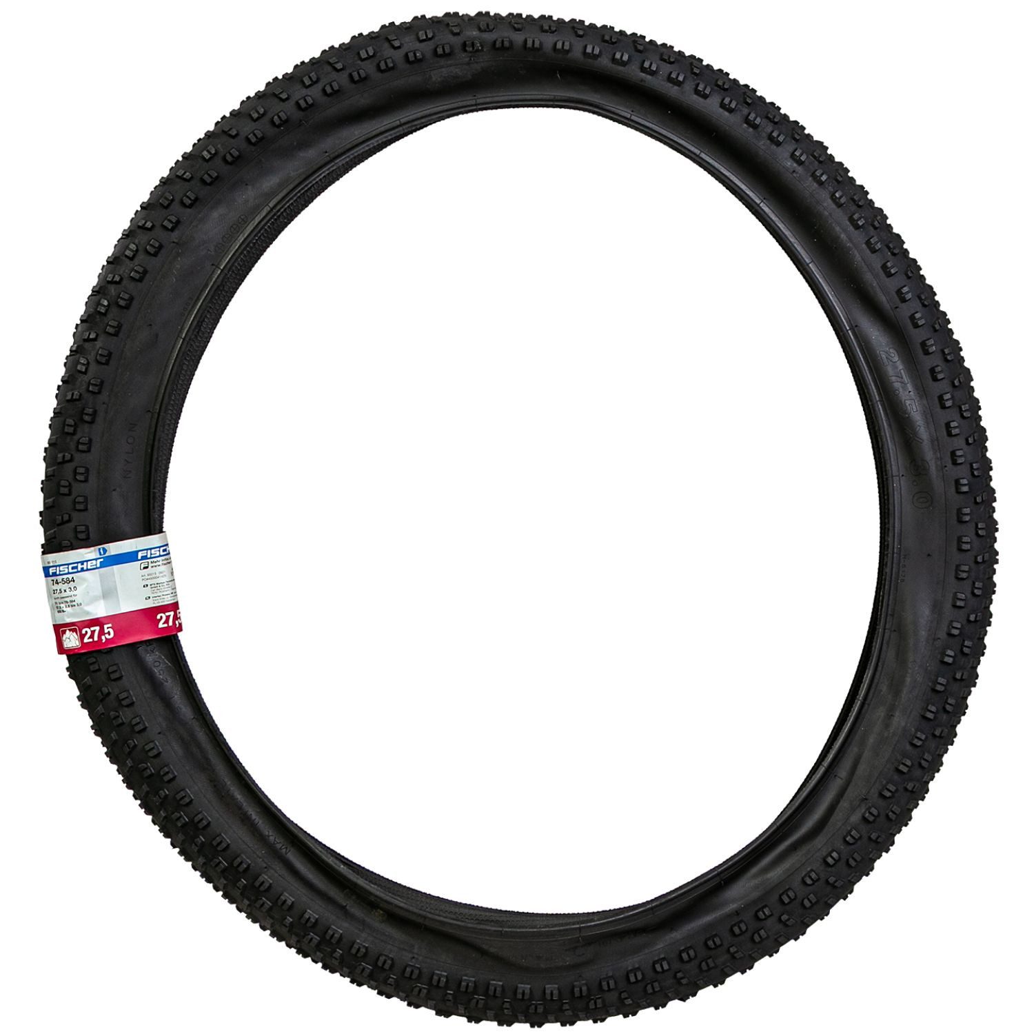 FISCHER Fahrrad Fahrradreifen Fahrrad-Reifen 27,5" 27,5 x 3,0 Zoll, (1-tlg., 1x Reifen), ETRTO 74-584 Allround Fahrrad-Decke Fahrrad-Mantel MTB Mountainbike