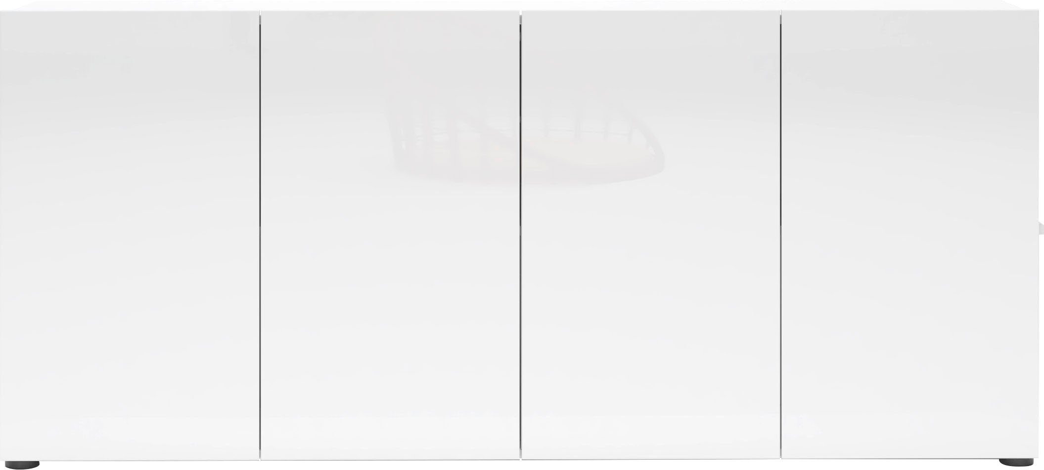 INOSIGN Sideboard "Mister", Kommode mit 4 Türen, komplett Hochglanz lackier günstig online kaufen