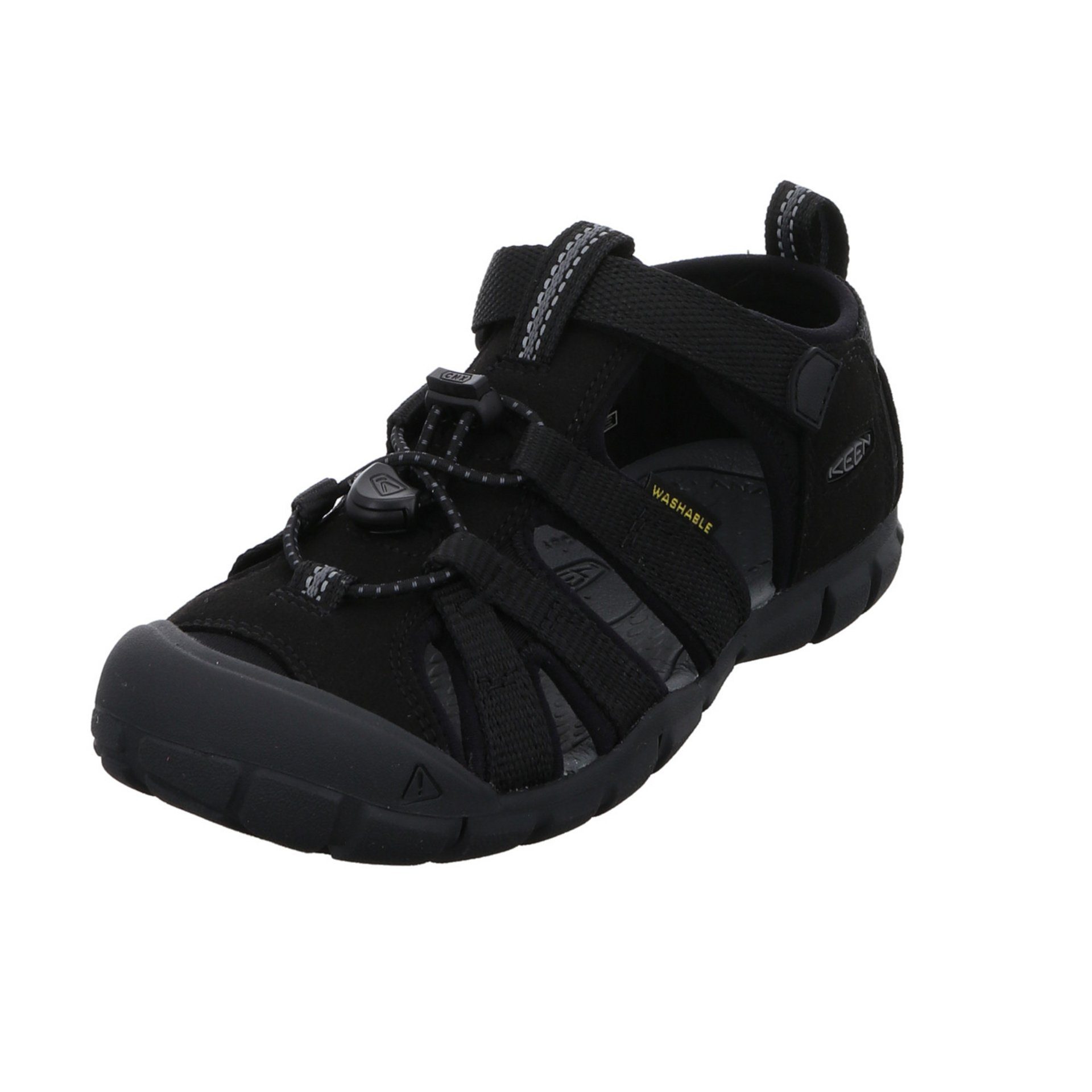 schwarz Jungen Sandale Sandalen Keen Schuhe dunkel Textil