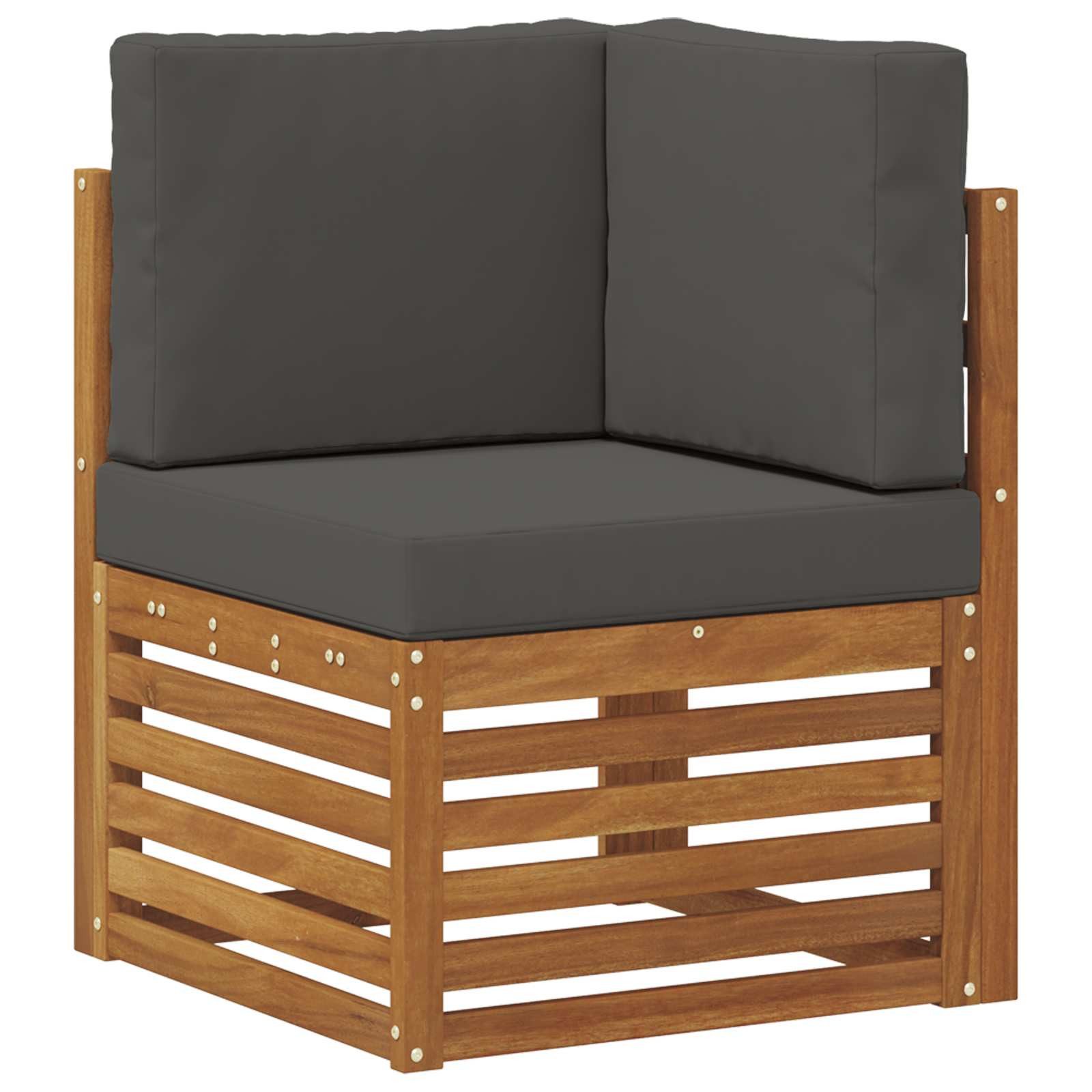 vidaXL Sofaelement Outdoor Ecksofa Massivholz Natur (1 St)