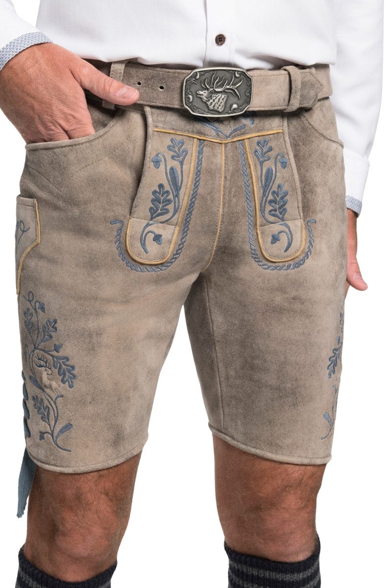 Spieth & Wensky Trachtenlederhose Lederhose Herren kurz - GARVIN - oxford/s günstig online kaufen