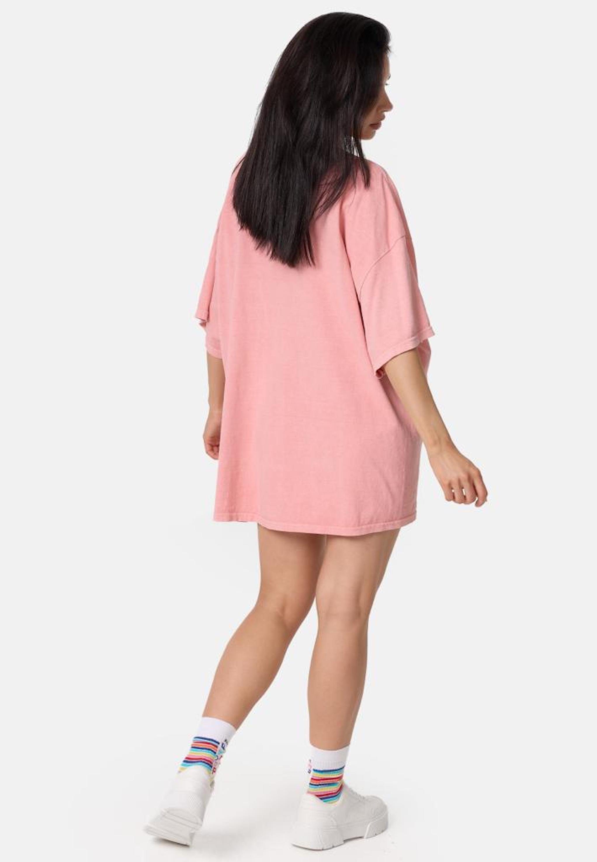 Worldclassca T-Shirt Worldclassca Oversized Print T-Shirt lang Sommer Shirt Oberteil Neu