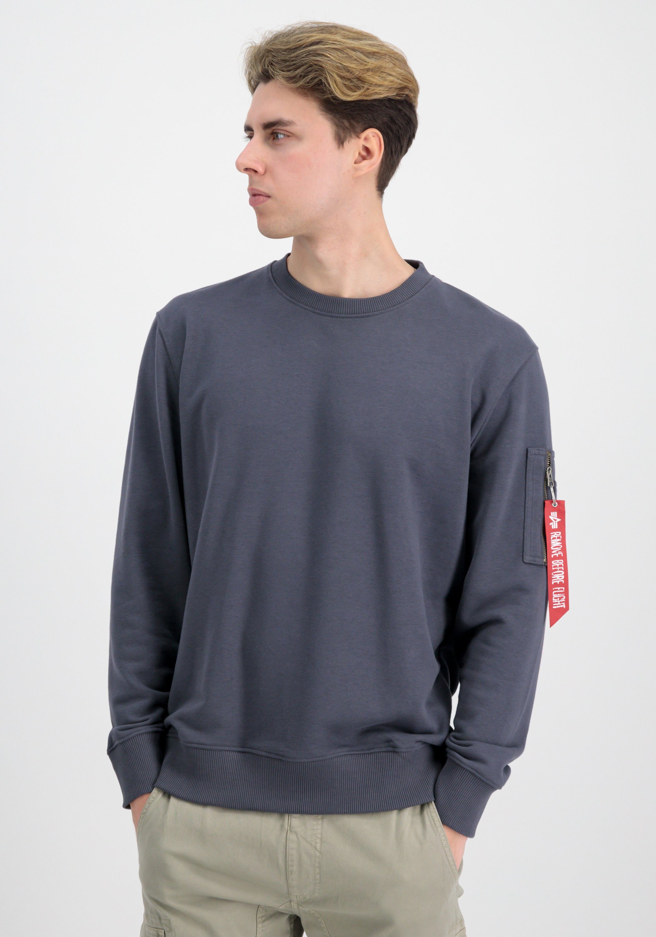 Blood - Alpha greyblack Sweater Men Industries Sweater Industries Chit Alpha USN Sweatshirts