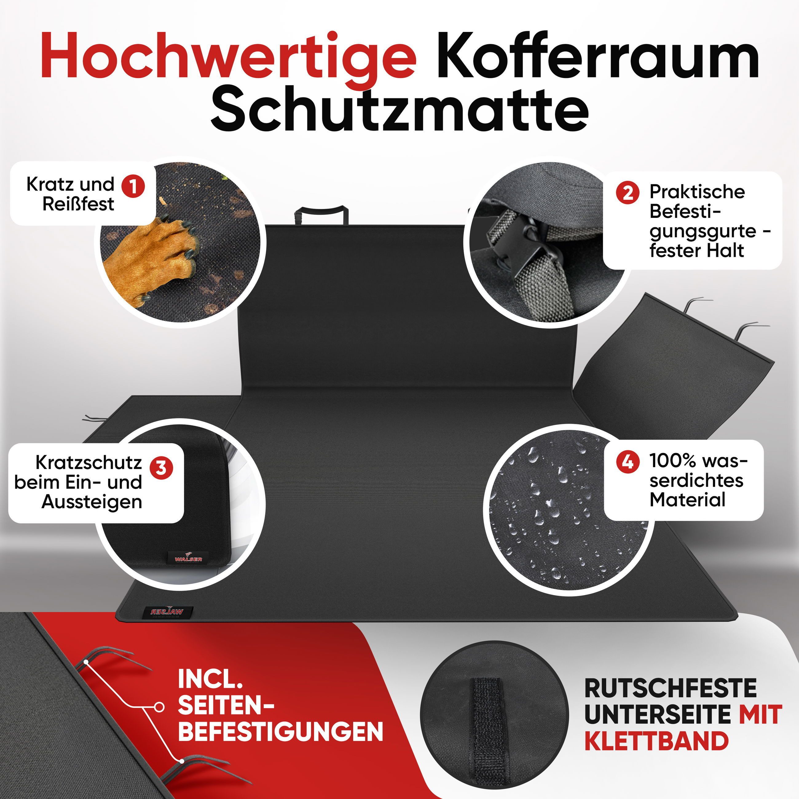 WALSER Kofferraummatte Kofferraumdecke Cäsar (1 St) – Bild 2 von 5