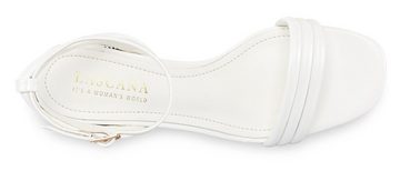 LASCANA Sandalette mit modischen Blockabsatz in Metallic-Optik VEGAN