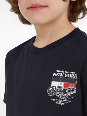 Tommy Hilfiger T-Shirt FINEST FOOD TEE S/S mit großem Print auf der Rückseite