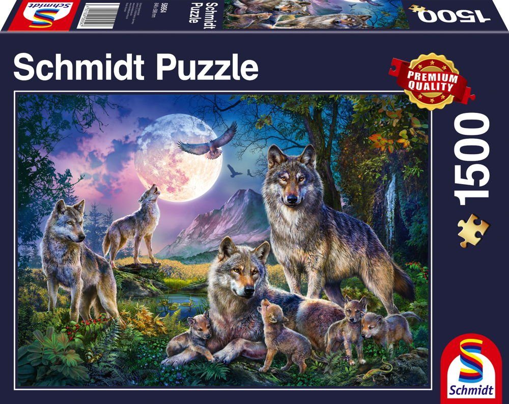 Schmidt Spiele Puzzle 1500 Teile Schmidt Spiele Puzzle Wölfe 58954, 1500 Puzzleteile