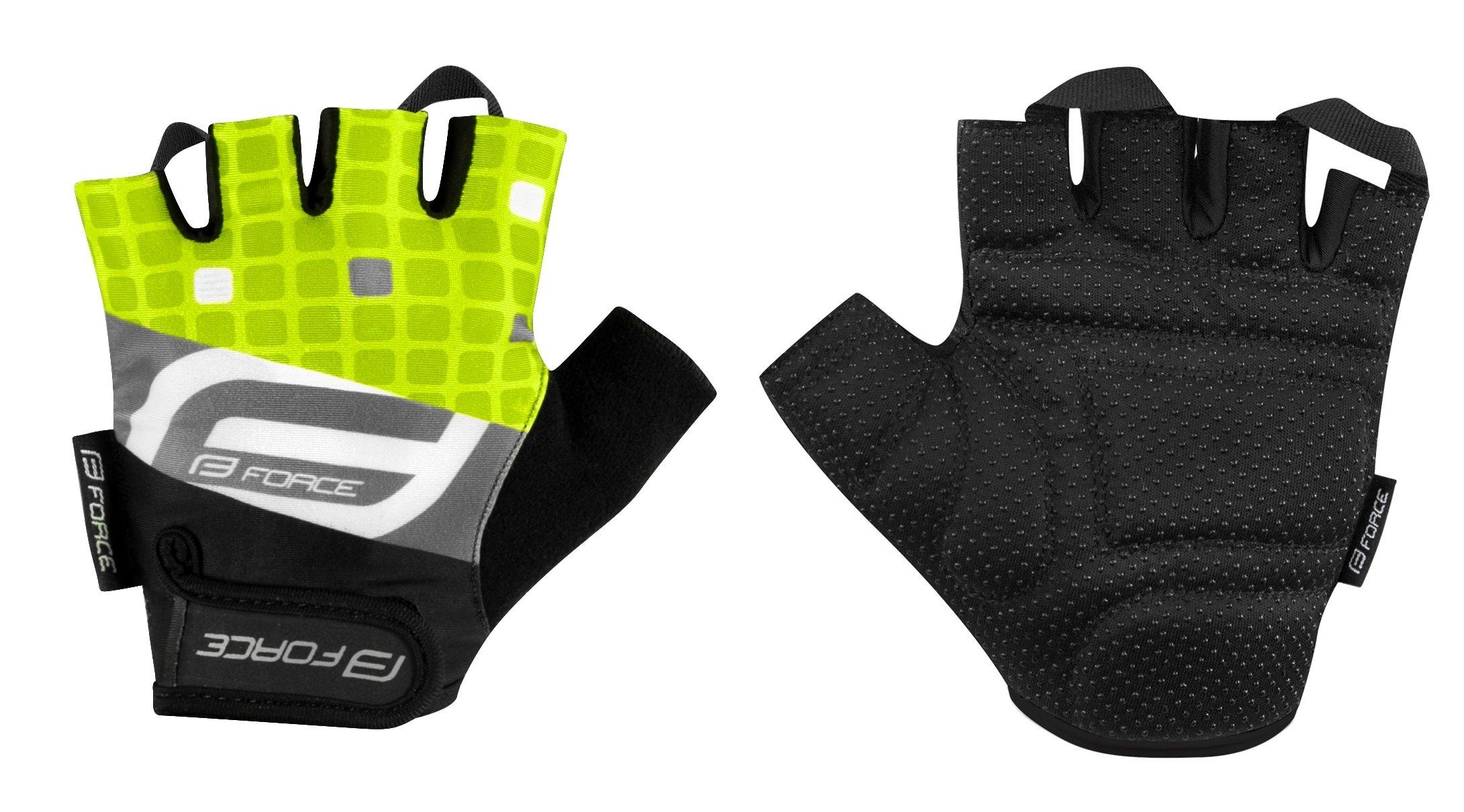 FORCE SQUARE Handschuhe FORCE Fahrradhandschuhe fluo