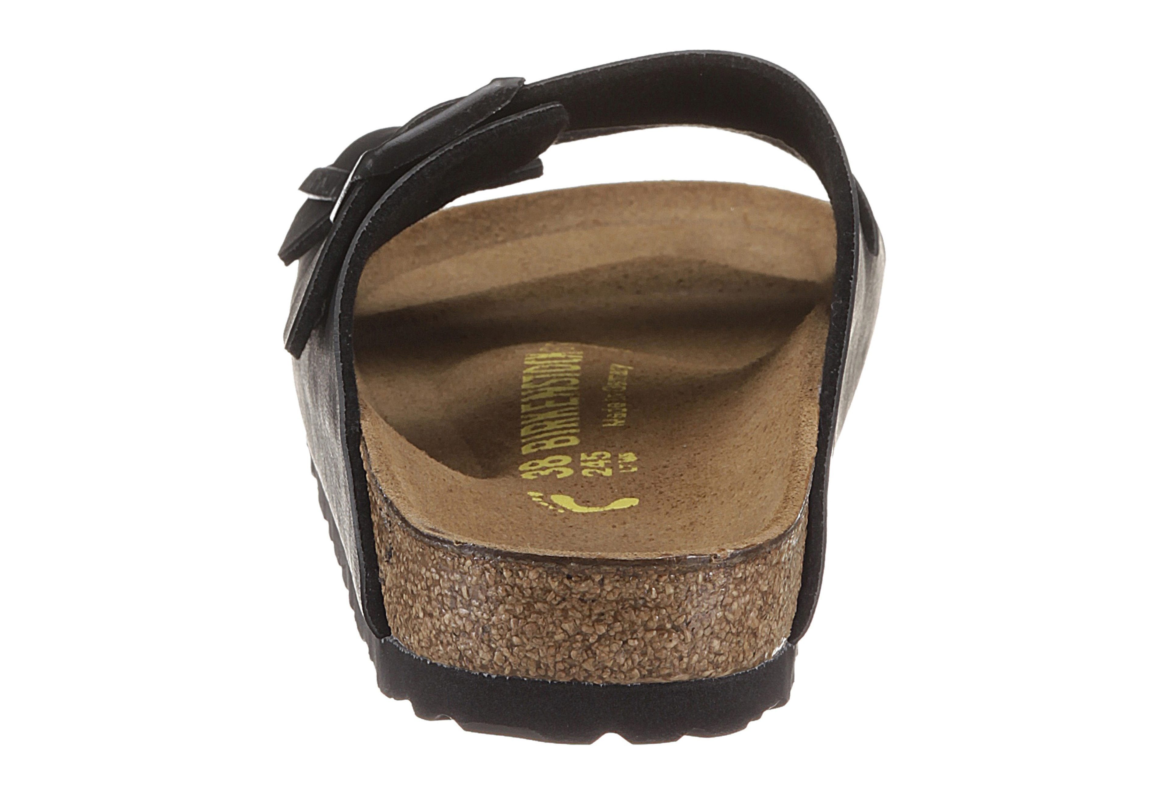 schwarz-black ARIZONA Fußbett BF Birkenstock mit geformtem ergonomisch Pantolette