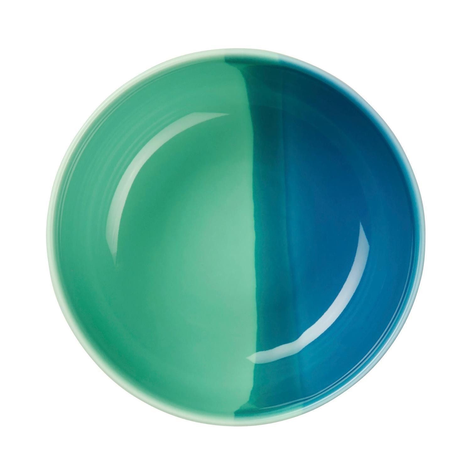 ASA SELECTION Müslischale Schale JOY, Ø 11 cm, Grün, Blau, Porzellan, (1-tlg), spülmaschinengeeignet