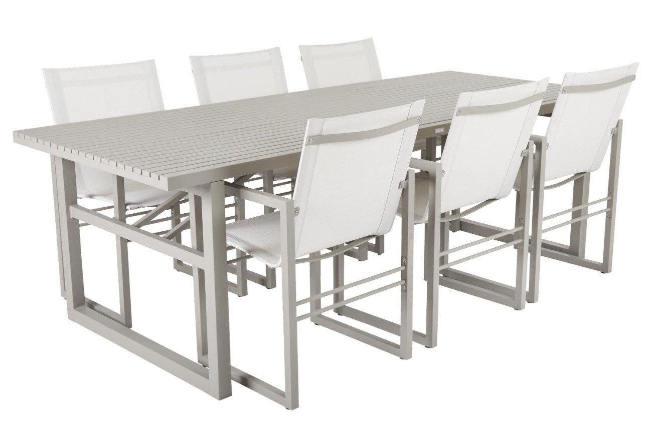 Brafab Esstisch Vevi 230x95 cm, Beige, Geeignet für 6-8 Personen