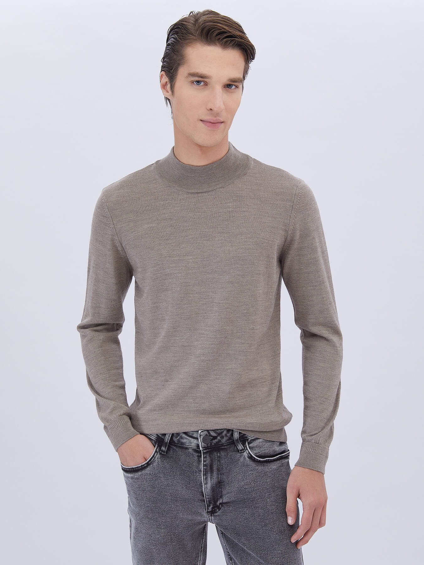 KİP Steppweste Chunky Strickpullover aus Wollmix