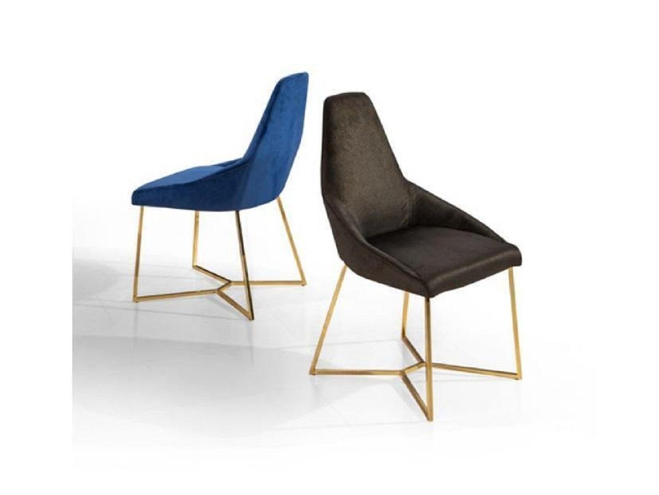 (1 Luxus JVmoebel Europa Stuhl Möbel Textil in Designer Einsitzer Moderner Made Esszimmerstuhl St), Edelstahl