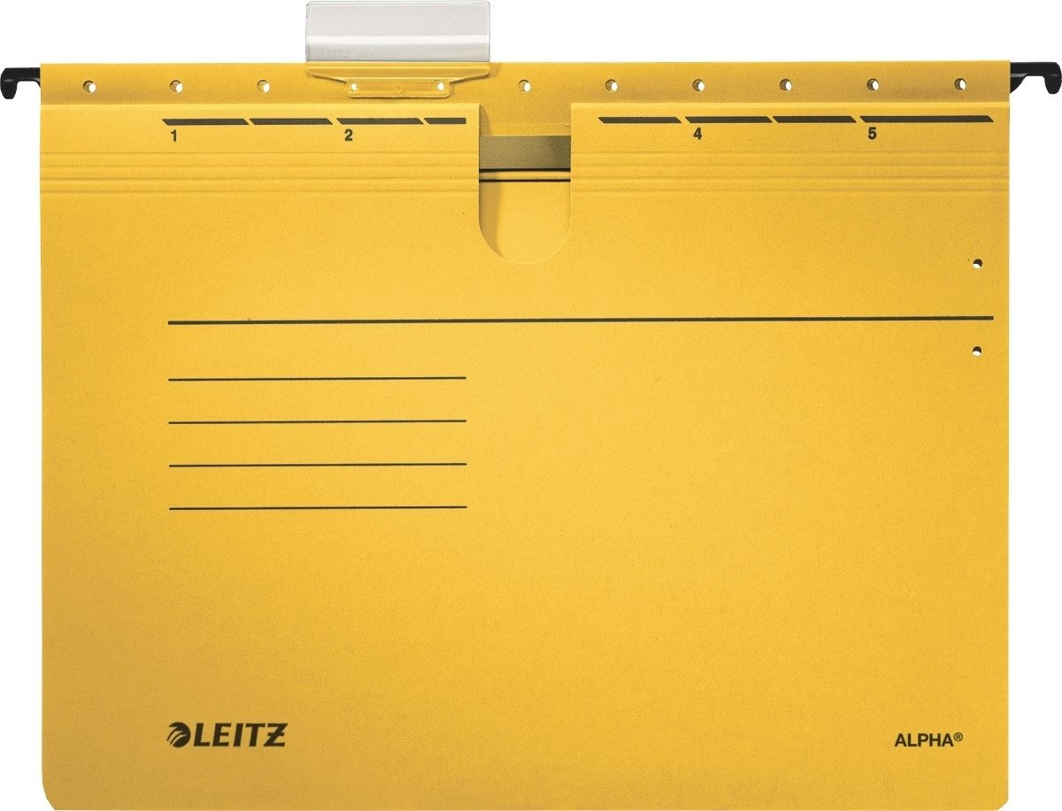 LEITZ Hefter Hängehefter ALPHA A4 kfm. Heftung gelb