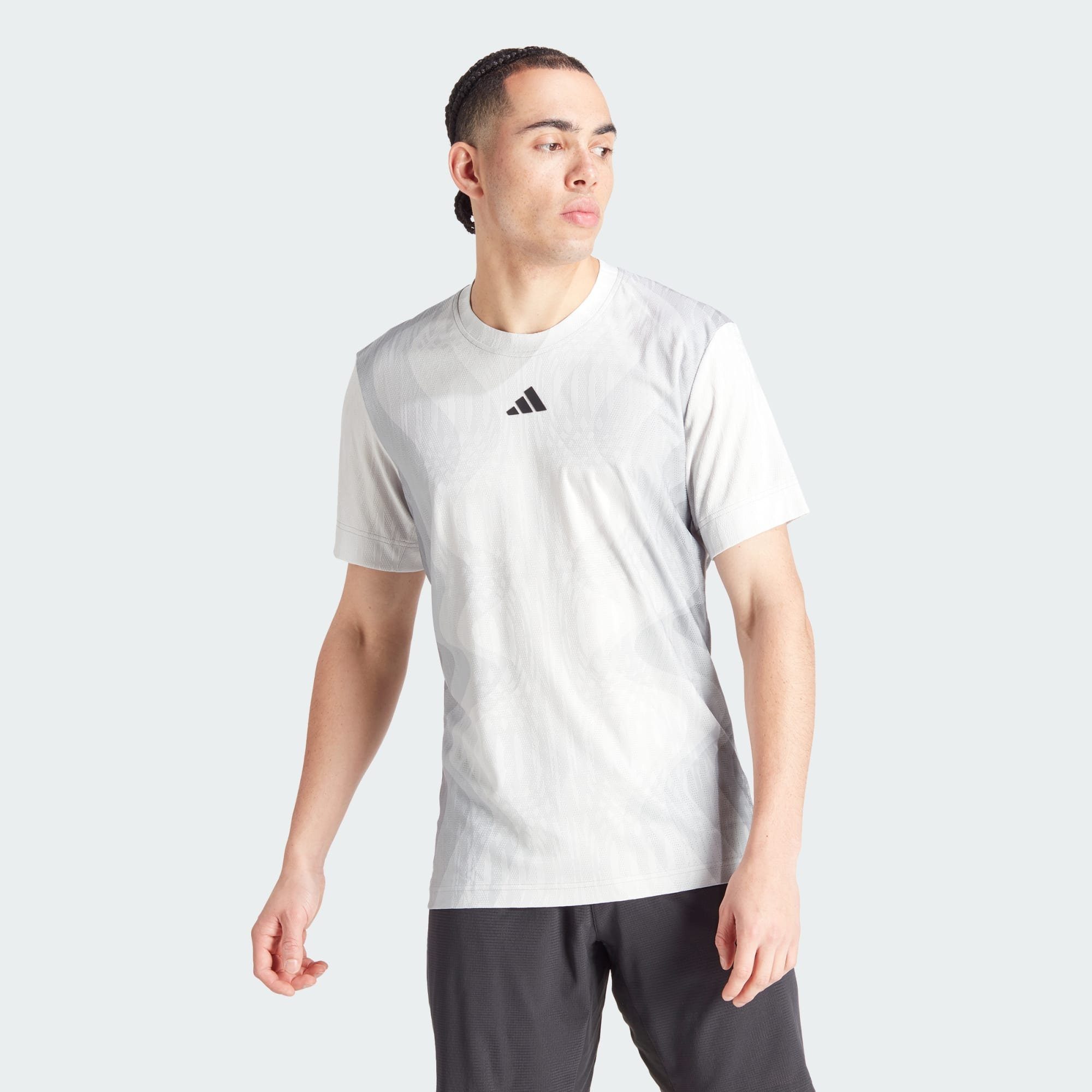 adidas Performance Funktionsshirt TENNIS AIRCHILL PRO FREELIFT T-SHIRT Grey One