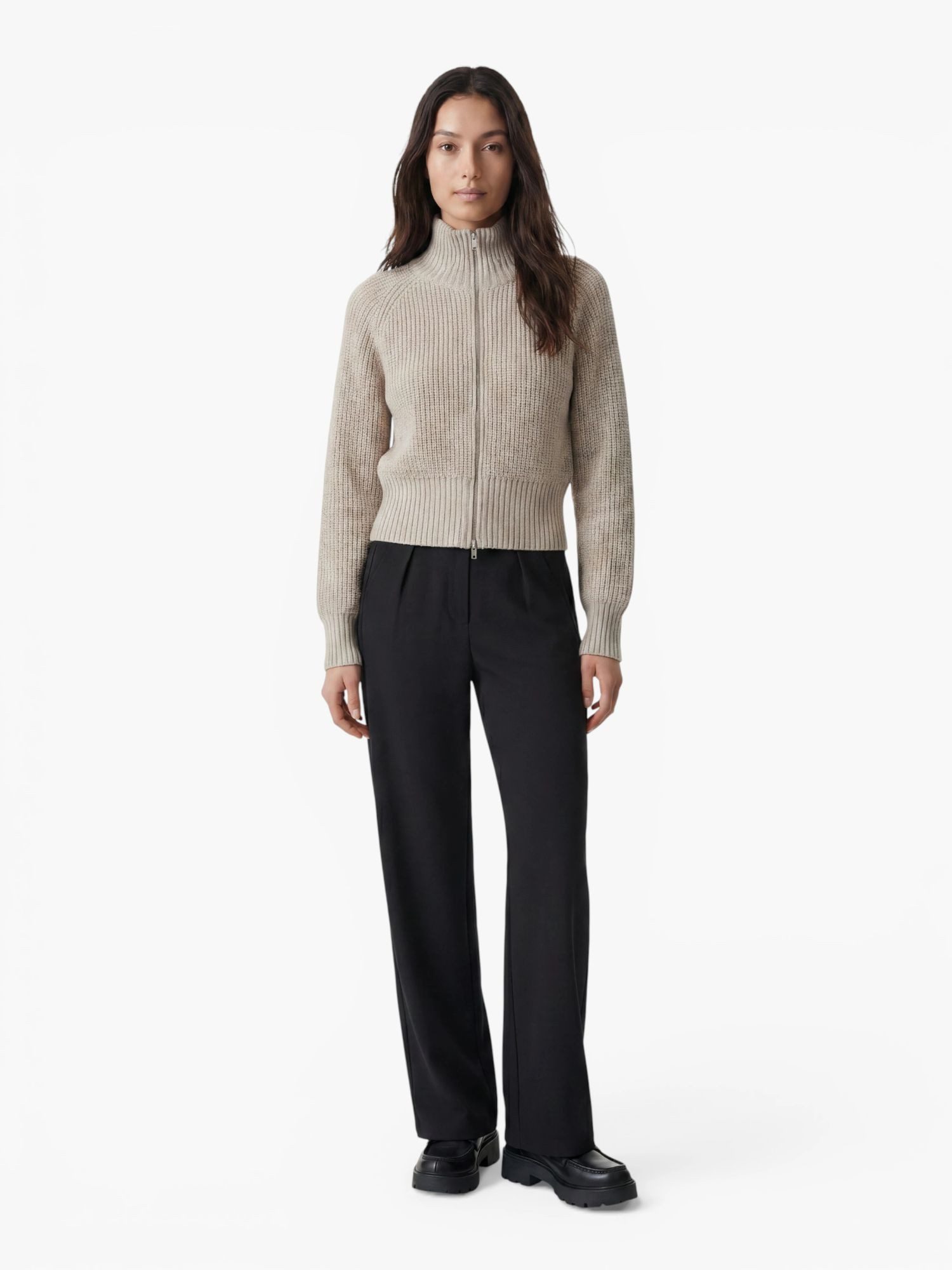 LeGer Strickjacke Nala, LeGer by Lena Gercke mit Woll-Anteil, Stehkragen