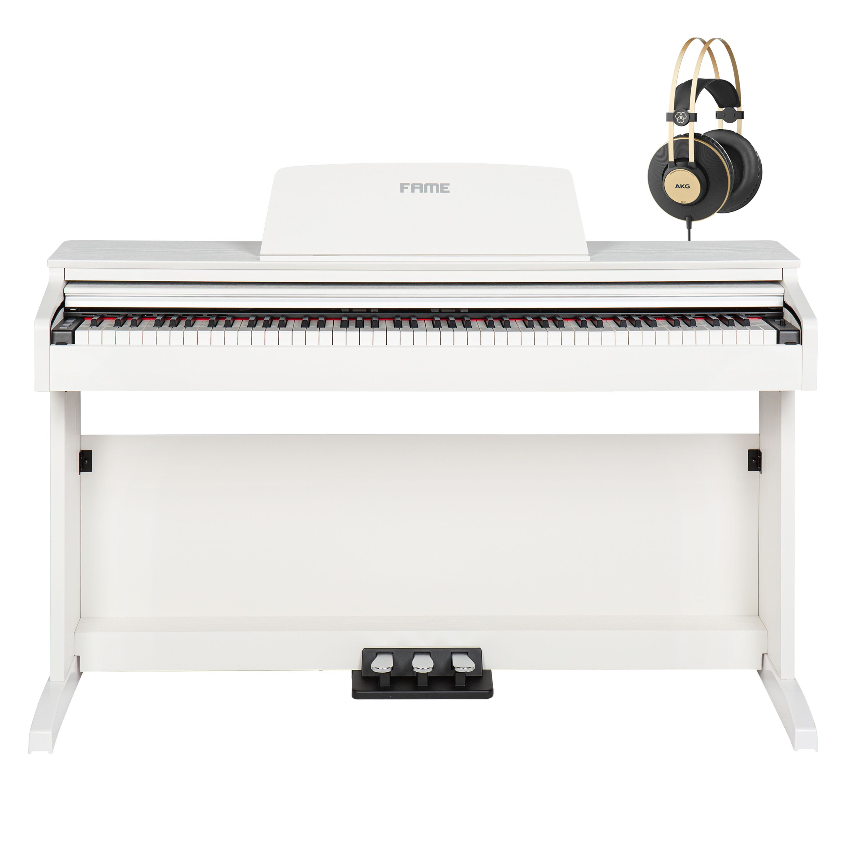 FAME Digitalpiano (Digitalpianos, Digitalpiano-Sets), DP-2000 wh & K92 -inakti - E-Piano Set