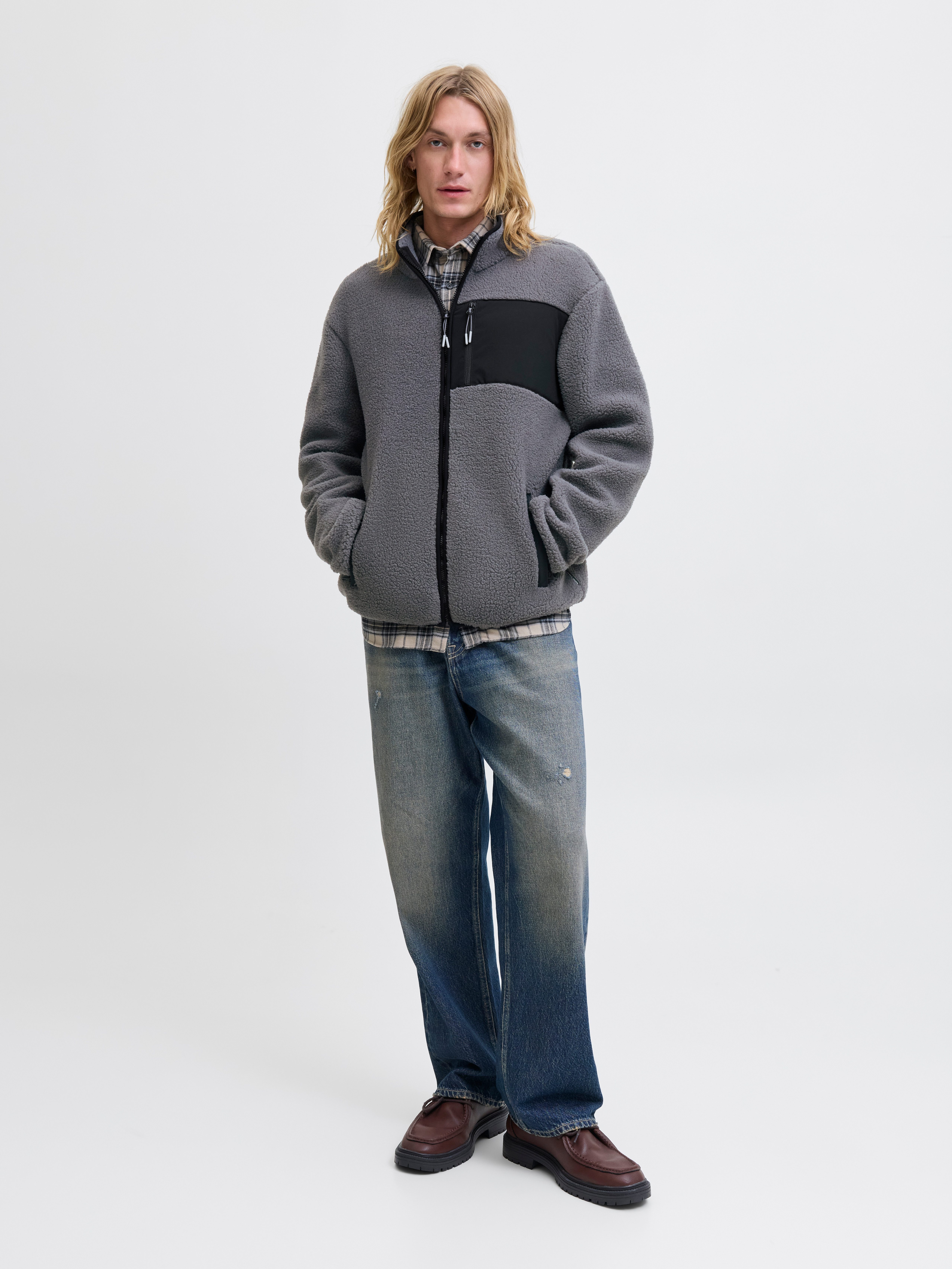 Jack & Jones Fleecejacke JJTHATCHER FLEECE JACKET