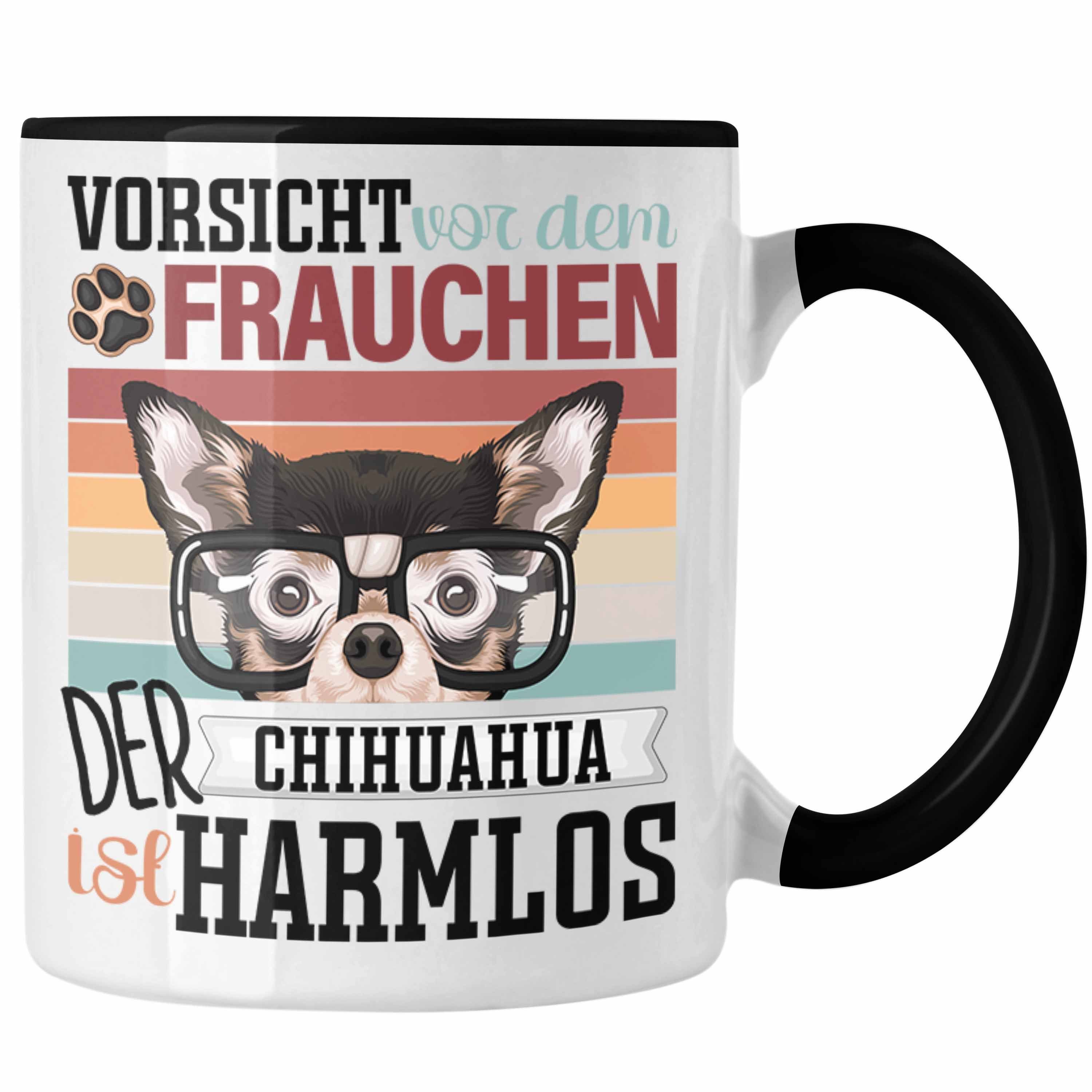 Spruch Geschenki Tasse Geschenk Schwarz Besitzerin Tasse Chihuahua Lustiger Frauchen Trendation