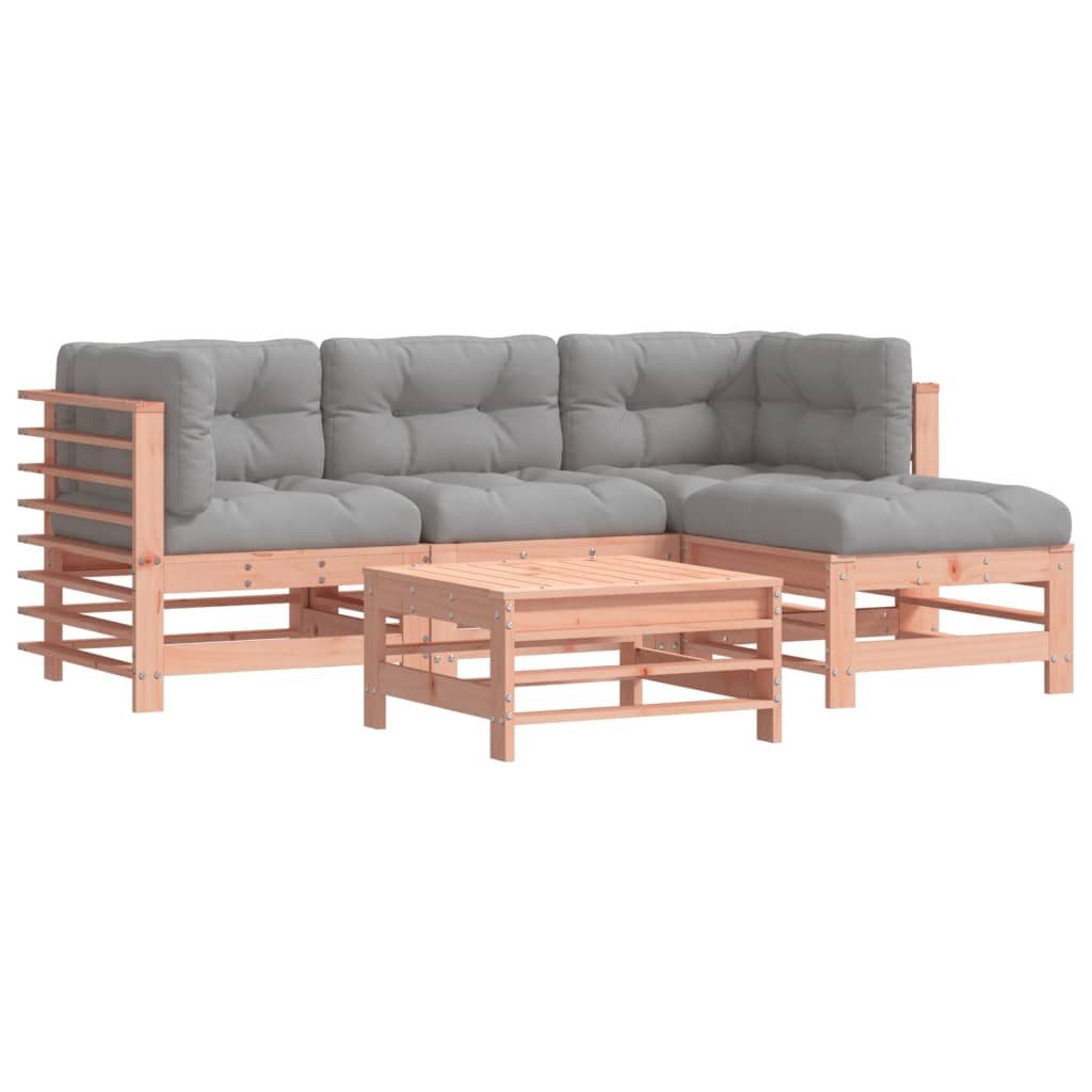 vidaXL Gartenlounge-Set 5-tlg. Garten-Lounge-Set mit Kissen günstig online kaufen