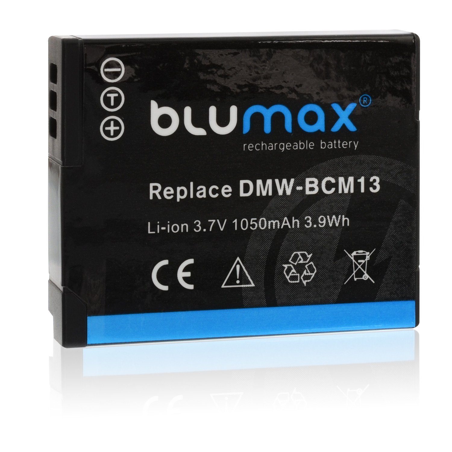 Blumax Akku passend für Panasonic DMW- BCM13 1050 mAh 3,7V Kamera-Akku