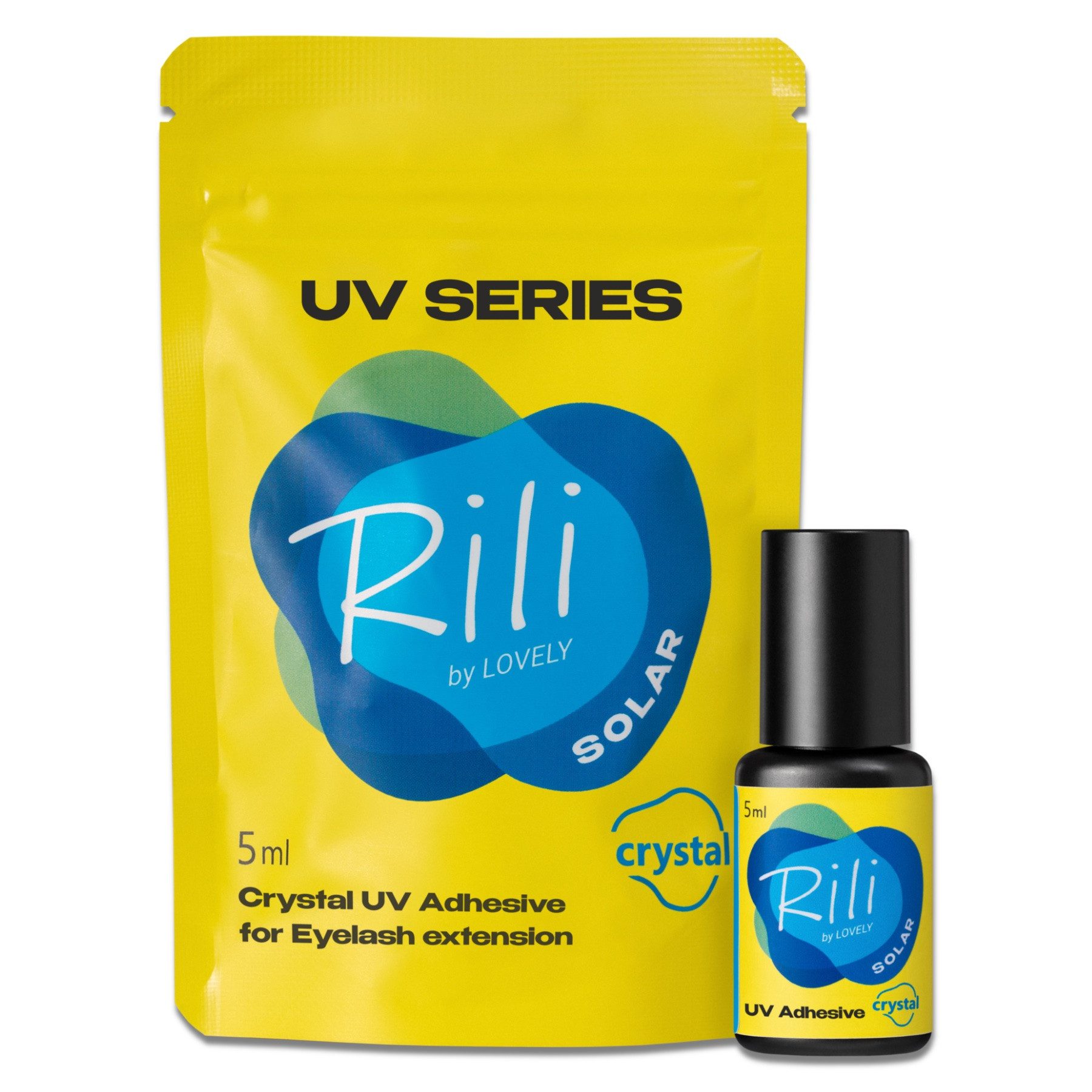 Lovely Einzelwimpern UV Kleber Lash Glue Wimpernkleber Wimpernverlängerung in 4 Farben, Für professionelle WImpernverlängerung, Schnelle Trocknungszeit