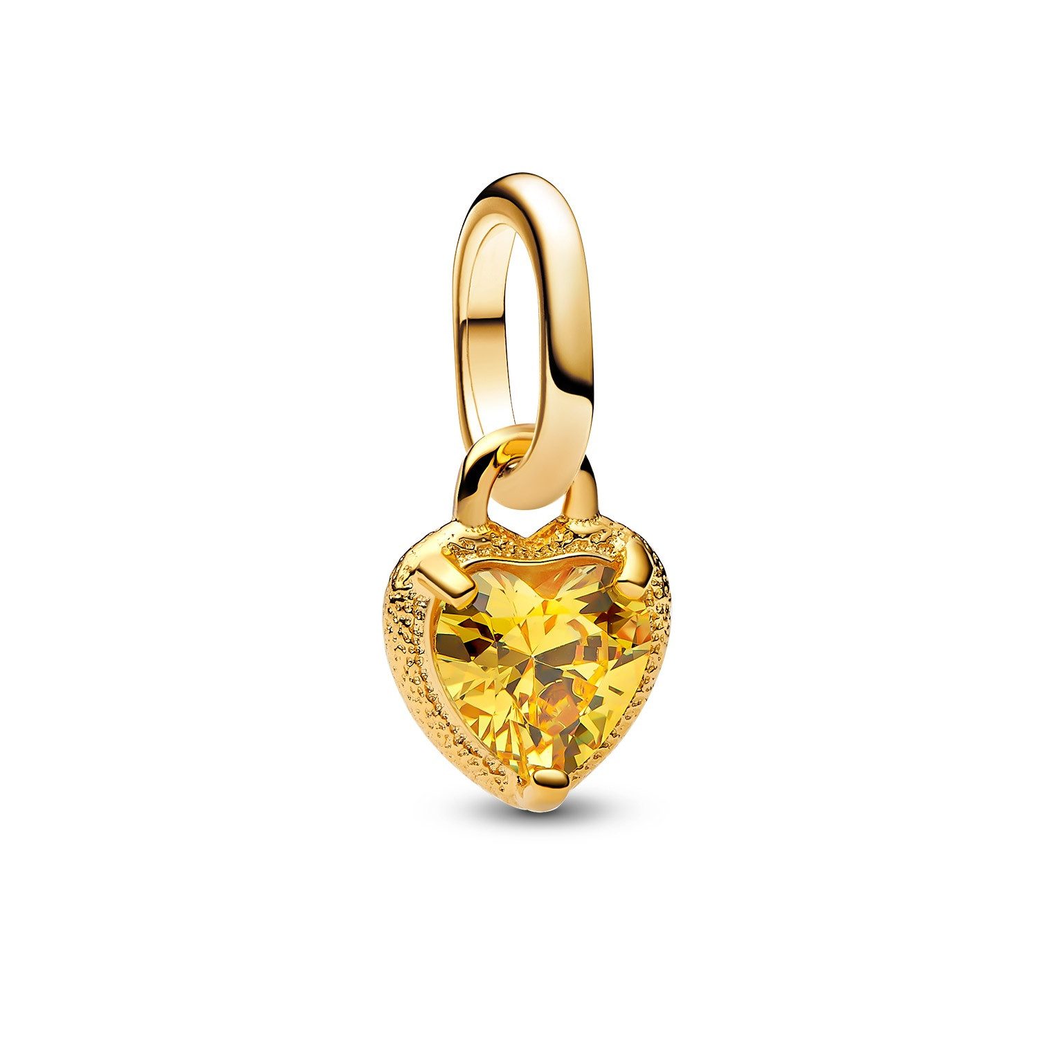 Herzanhänger Mini Charm-Herz Goldfarben