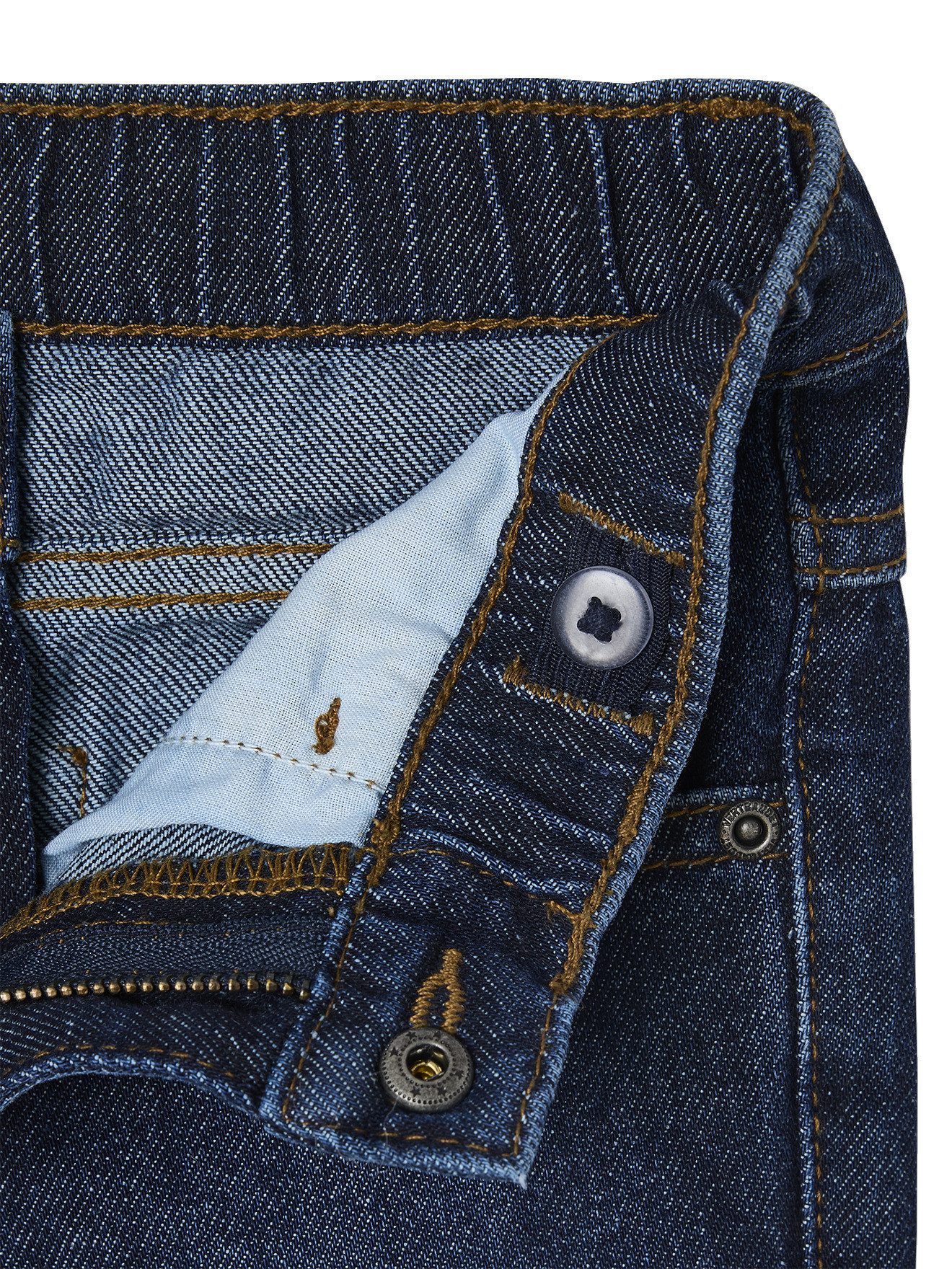vertbaudet 7/8-Caprijeans Weite Kinder Jeans mit verstellbarem Dehnbund