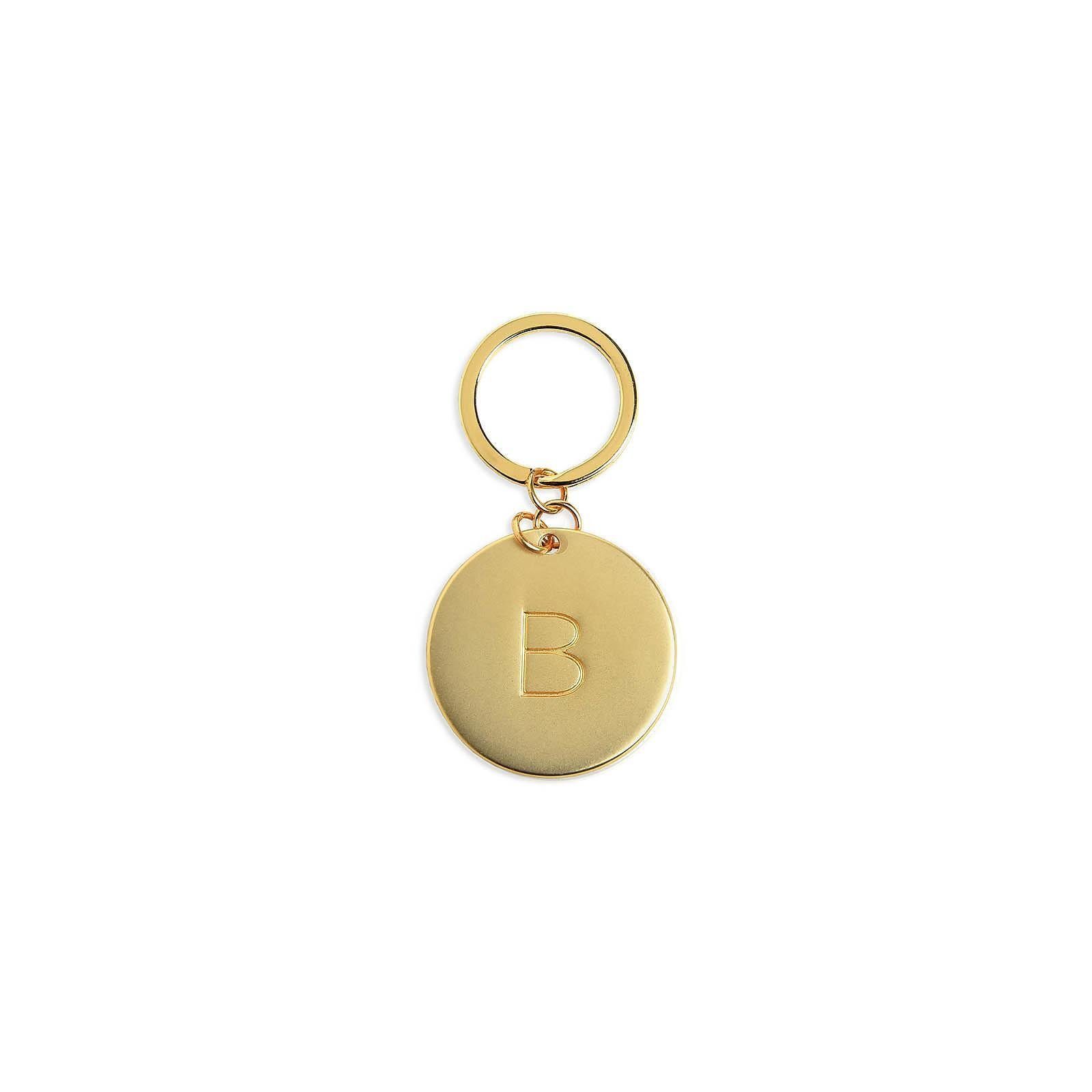 Depot Schlüsselanhänger Schlüsselanhänger B (Packung, 1-tlg., 1 Stück Schlüsselanhänger), aus Eisen, Zinklegierung, L 7 Zentimeter, B 6 Zentimeter